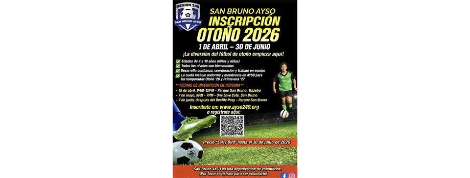 2026 Fall Registration Spanish
